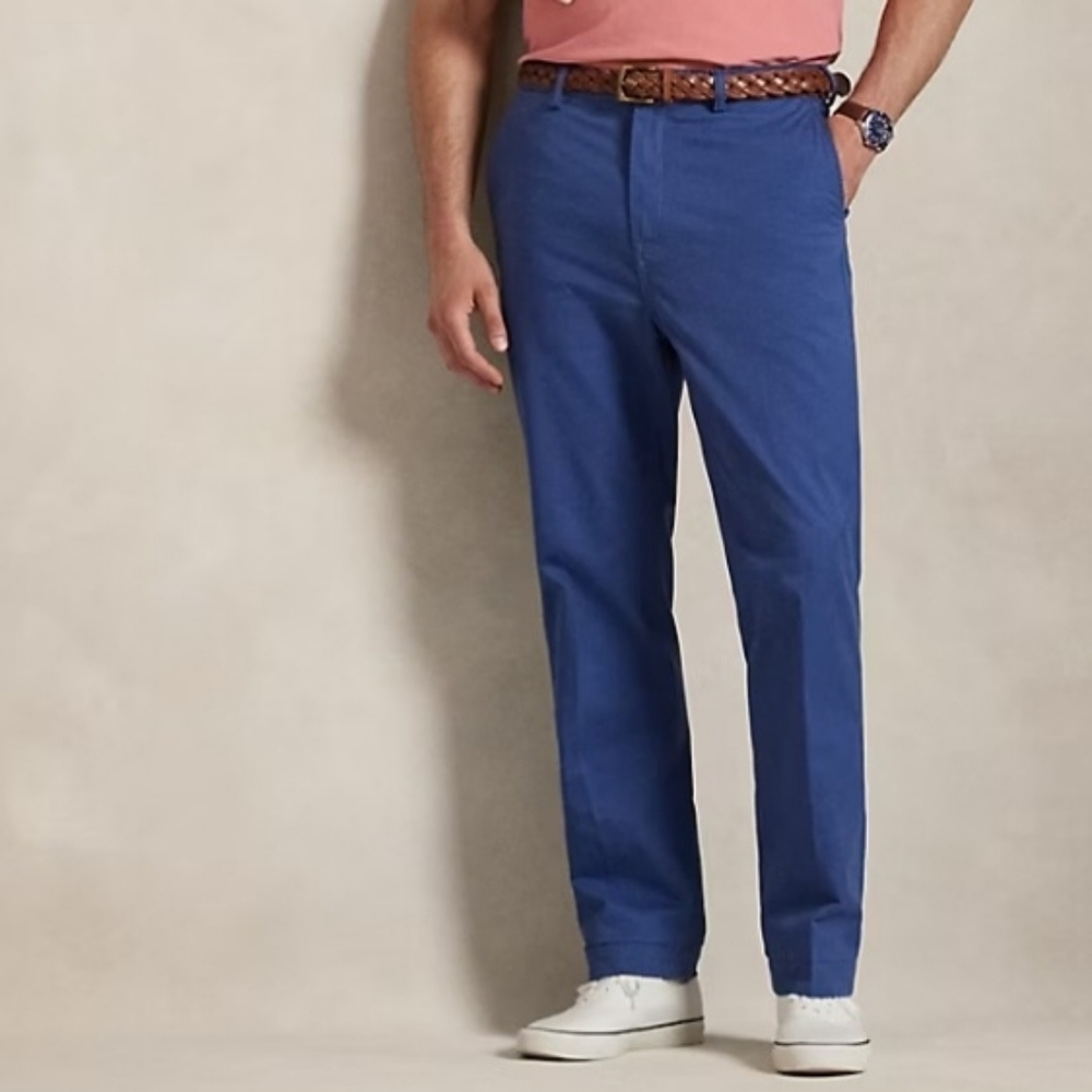 POLO Ralph Lauren The Polo Chino  Classic Cotton Twill Chinos Blue 32 Waist